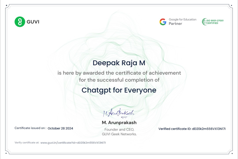 Certificate 2